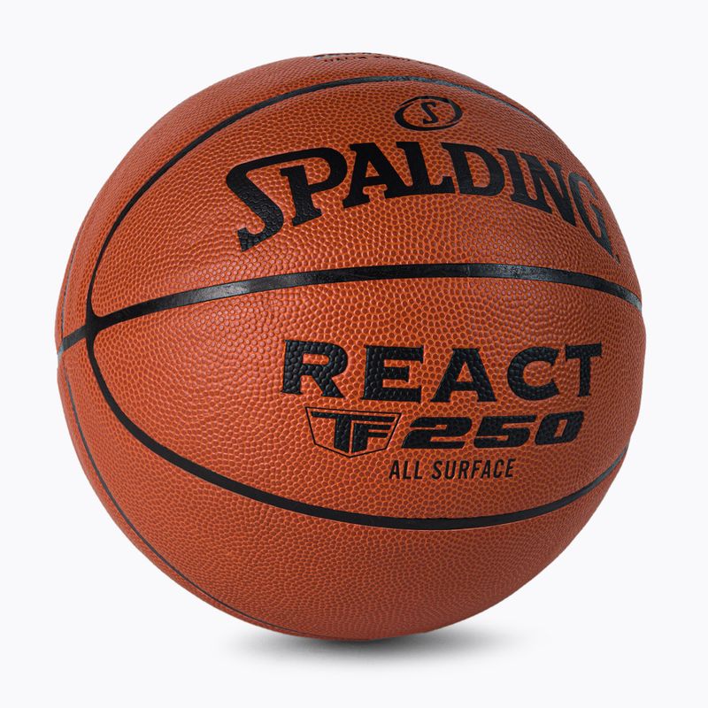 Spalding basketbal TF-250 React Logo FIBA oranžová 76967Z