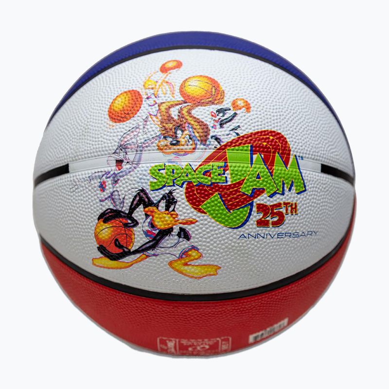 Basketbalový míč Spalding Space Jam Tune white/red/blue velikost 7 2
