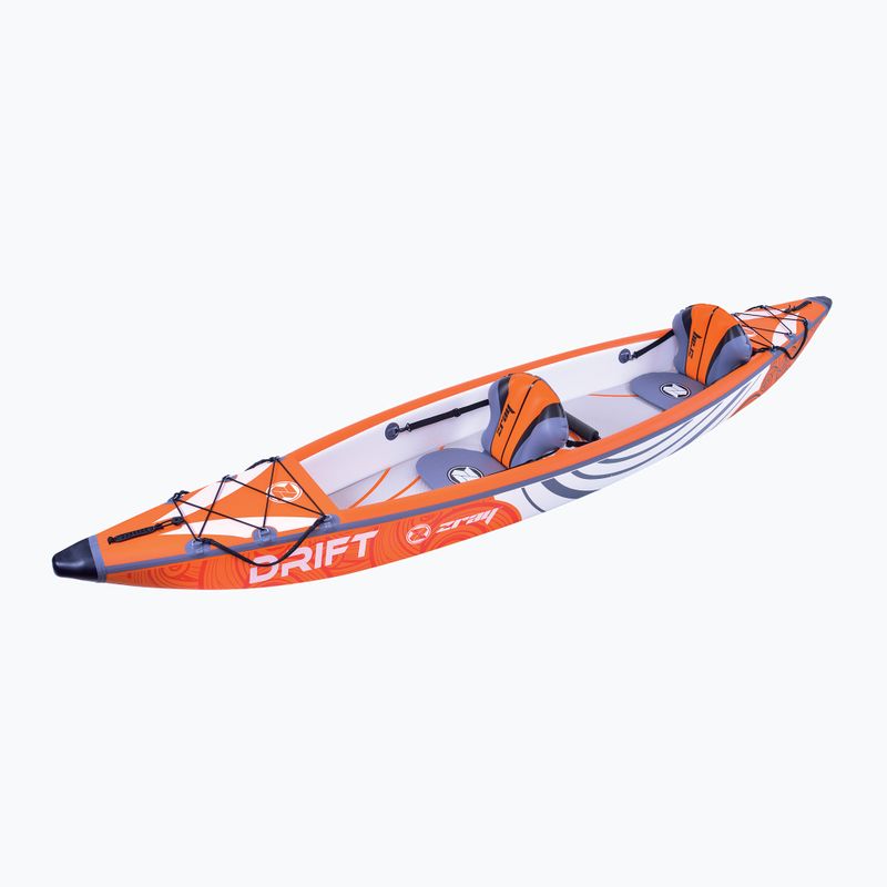 Nafukovací kajak pro 2 osoby ZRAY Drift 14'0" bílý/oranžový 3