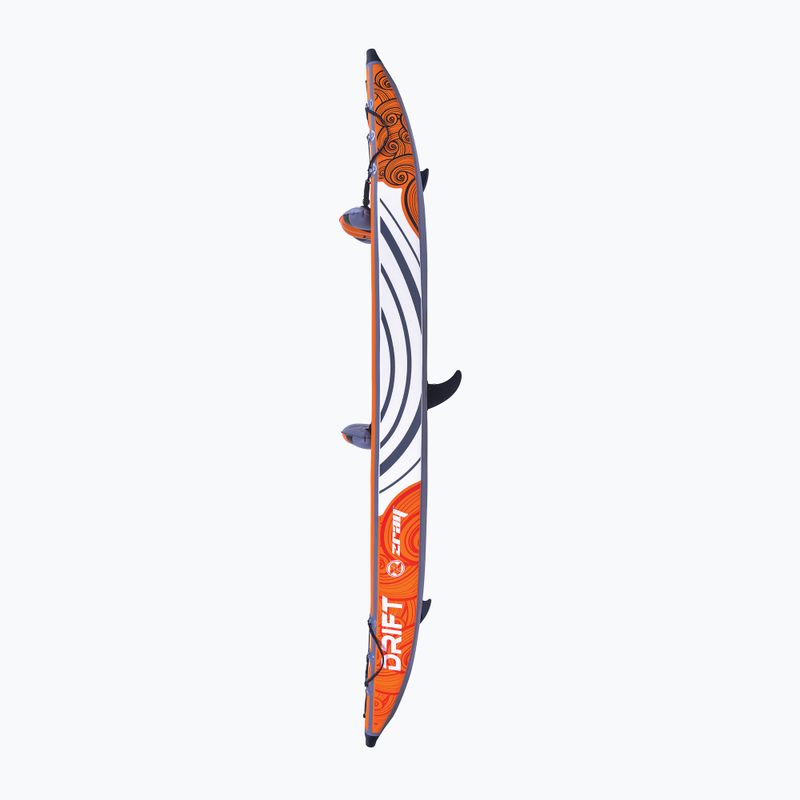 Nafukovací kajak pro 2 osoby ZRAY Drift 14'0" bílý/oranžový 5