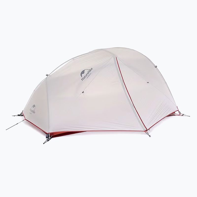 Trekový stan 2- osobowy Naturehike Star River 2 light grey/red