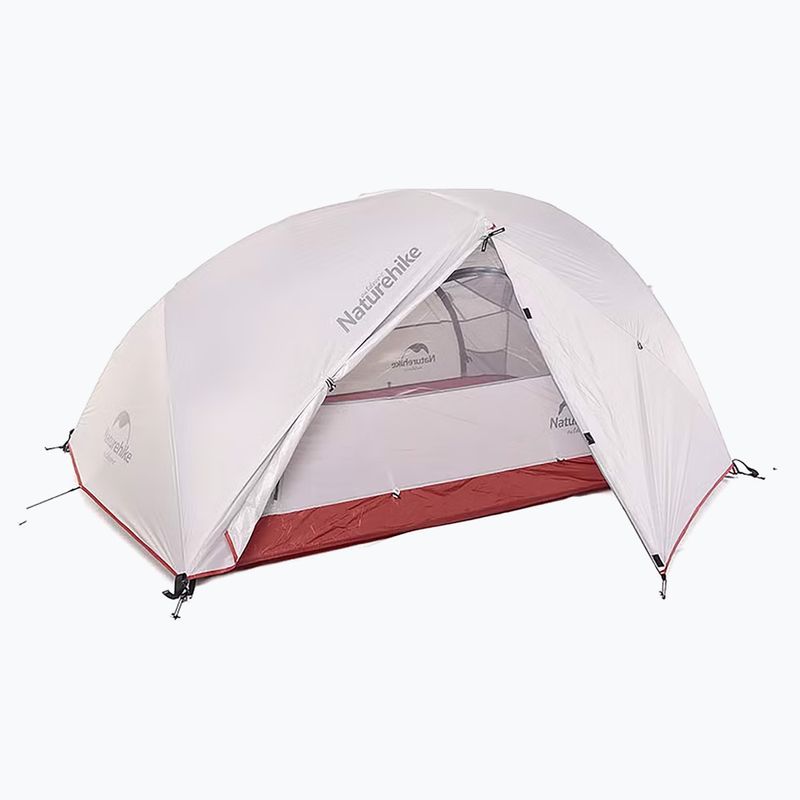 Trekový stan 2- osobowy Naturehike Star River 2 light grey/red 2