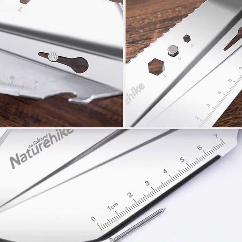 Multifunkční lopatka Naturehike NH20GJ001 silver 2