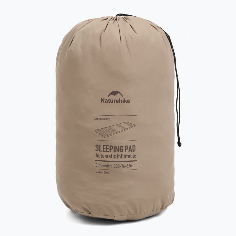 Samonafukovací podložka Naturehike Featherbone Single Large Wide brown 8