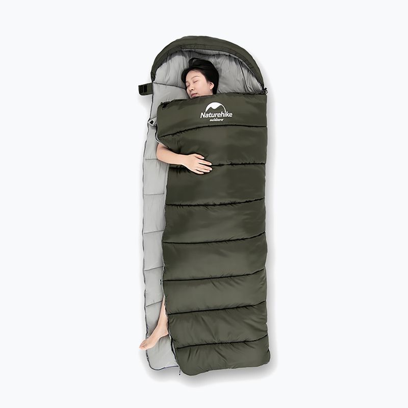 Spacák Naturehike U250 army green 5