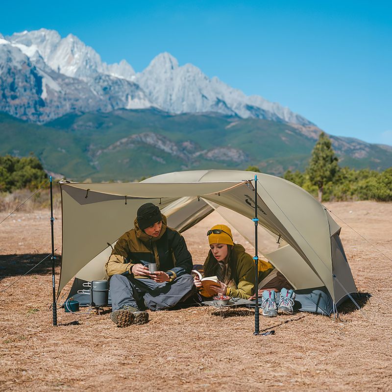Trekový stan 2‑místný Naturehike Mongar UL 2 15D moon rock gray 12