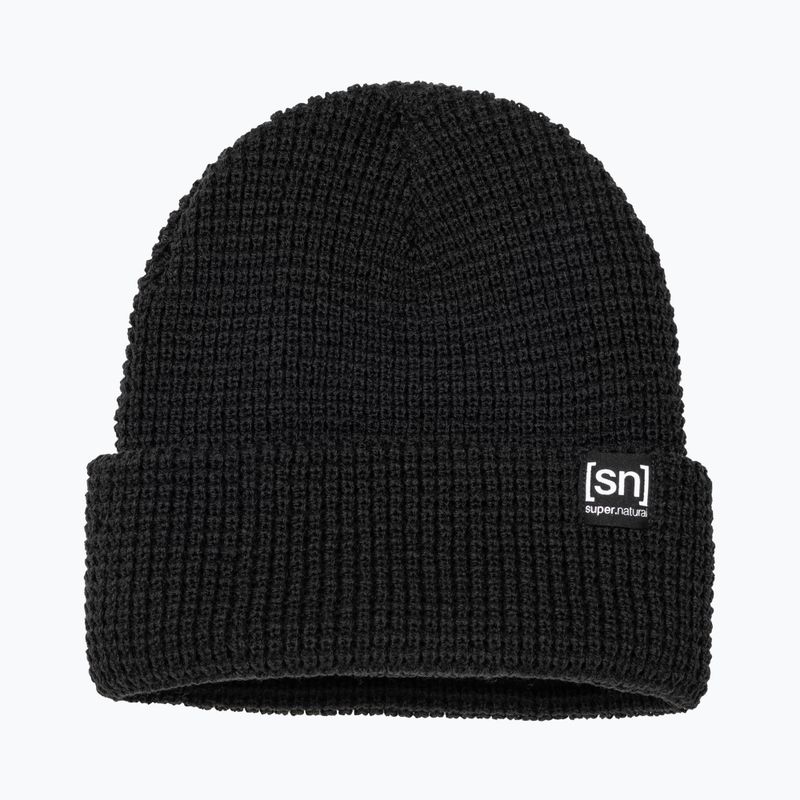 Zimní čepice super.natural City Beanie jet black 2