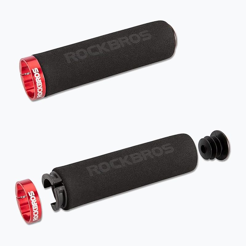 Gripy na řidítka Rockbros BT1001 Handlebar Grips black/red 2