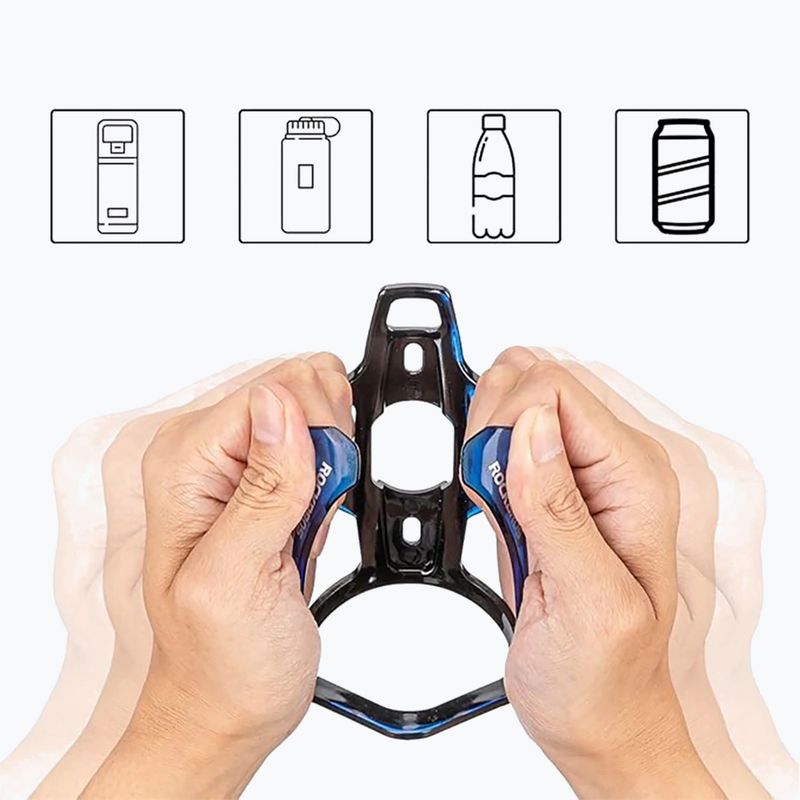 Košík na láhev Rockbros 31210007 Water Bottle Holder black/blue 4