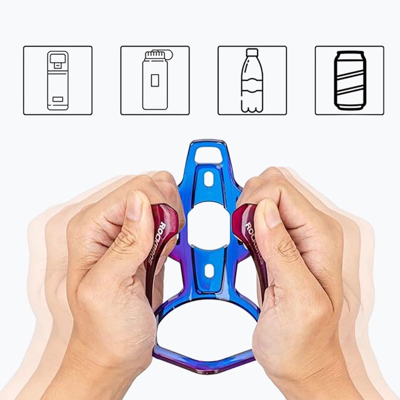 Košík na láhev Rockbros 31210007 Water Bottle Holder blue/purple 4