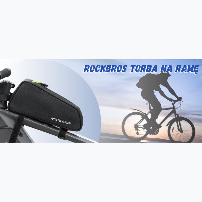 Cyklistická brašna na rám Rockbros 301800450001 Bike Tube Bag black 4