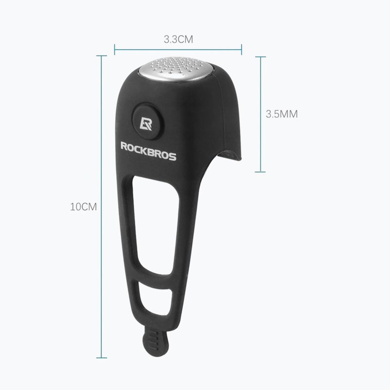 Zvonek na kolo Rockbros CB1709BK Electric Bell black 5
