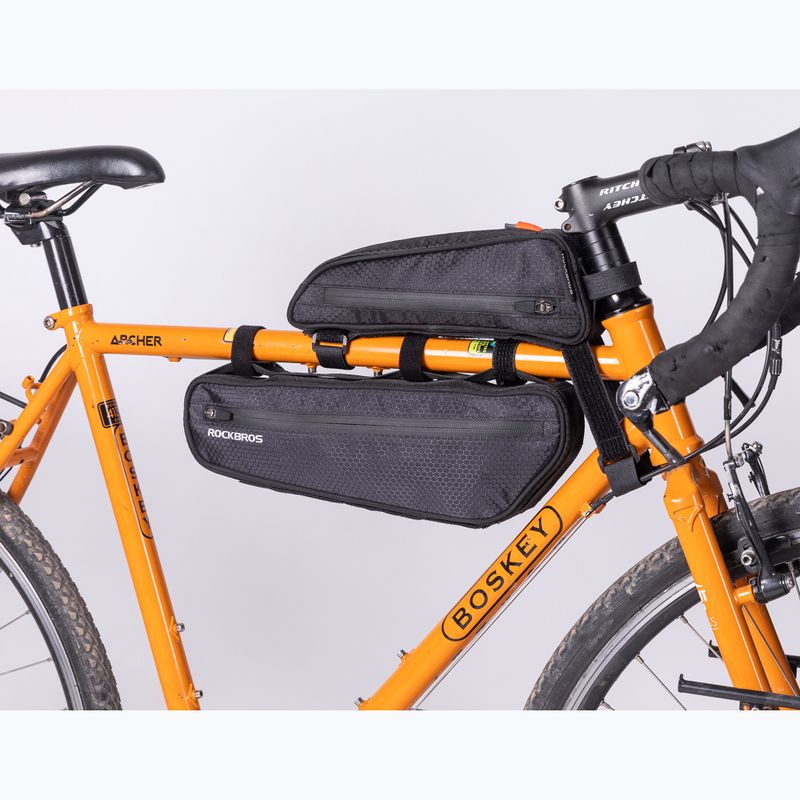 Cyklistická brašna na rám Rockbros 043 Bike Tube Bag 3 l black 3