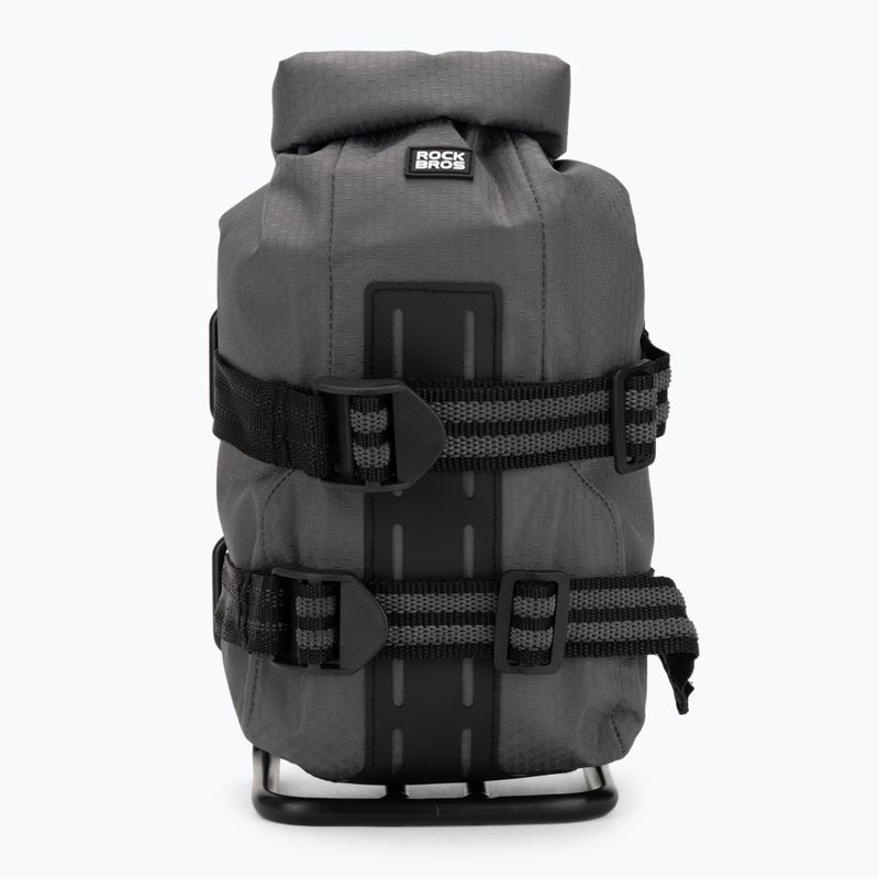 Taška a nosič na cyklistickou vidlici Rockbros Front Fork Rack+Fork Bag grey/black