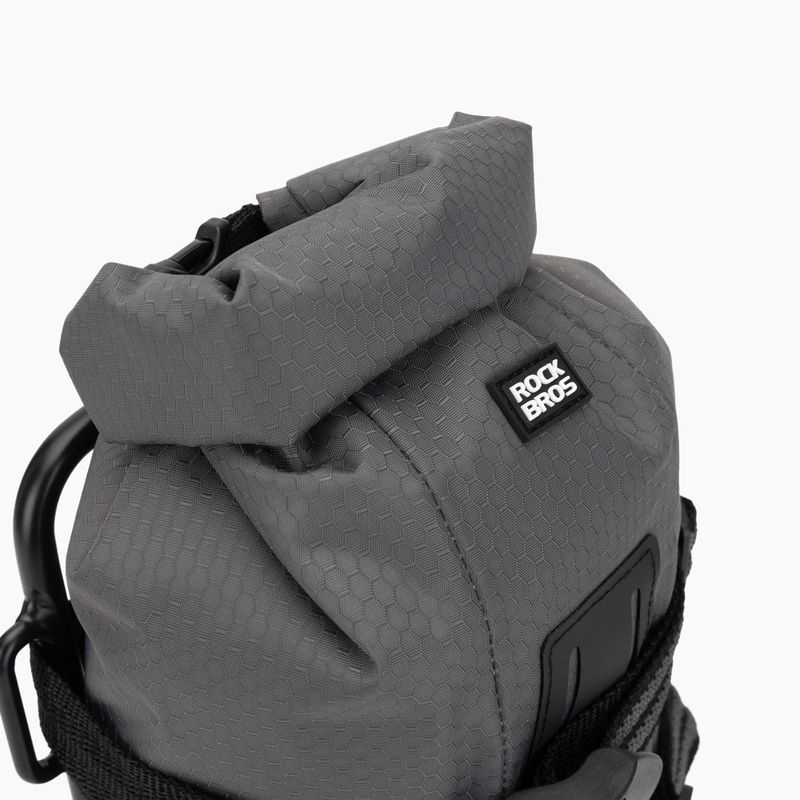 Taška a nosič na cyklistickou vidlici Rockbros Front Fork Rack+Fork Bag grey/black 5
