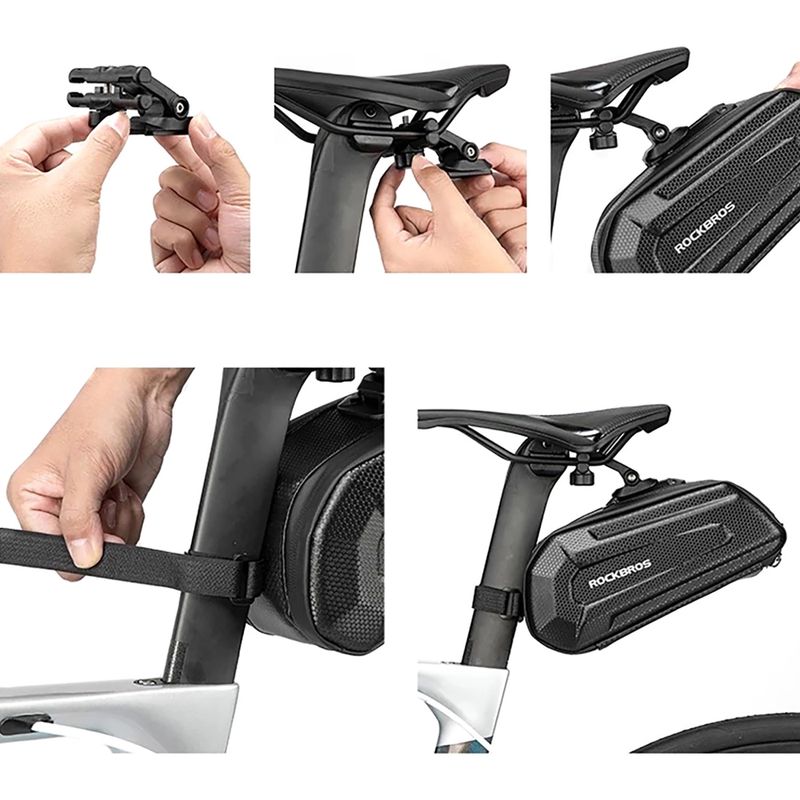 Taška pod sedlo na kolo Rockbros B69 Bike Saddle Bag black 5