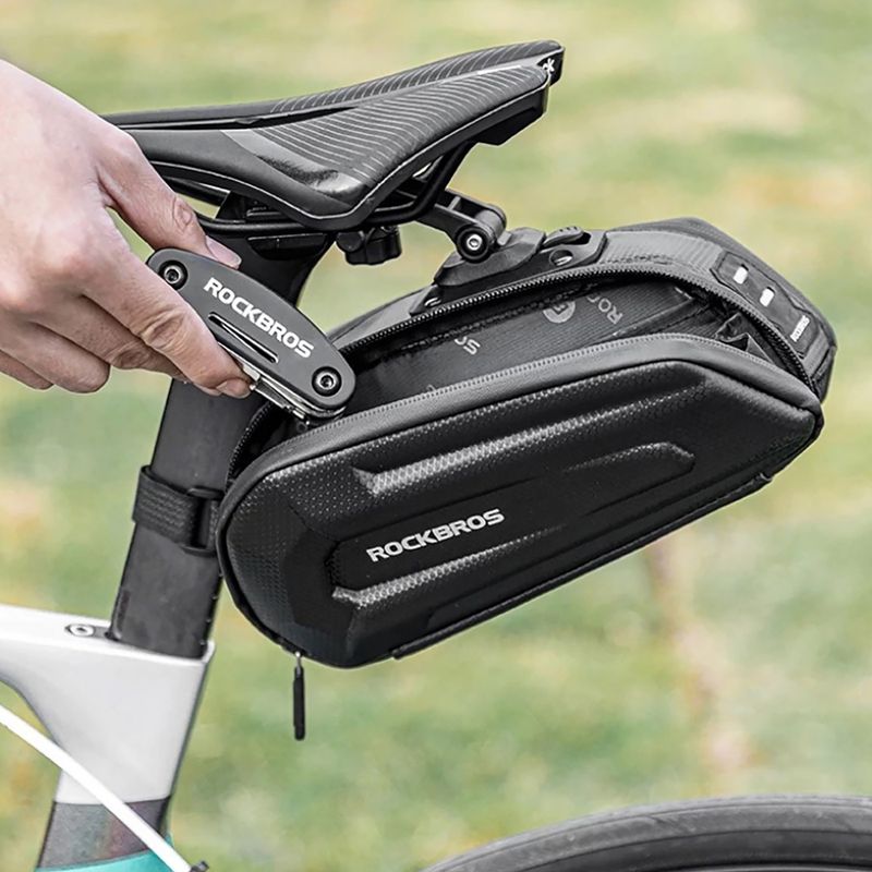 Taška pod sedlo na kolo Rockbros B69 Bike Saddle Bag black 6