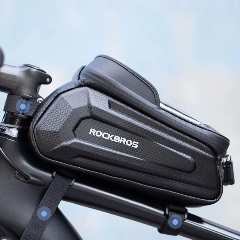 Cyklistická brašna na rám Rockbros B68 Bike Tube Bag 1.7L black 6