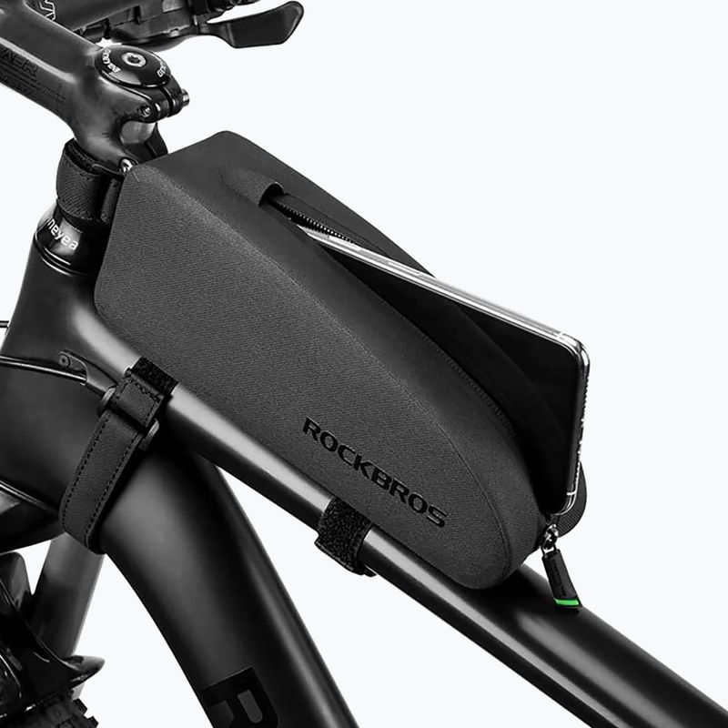 Cyklistická brašna na rám Rockbros AS-019-1 Bike Tube Bag L black 7