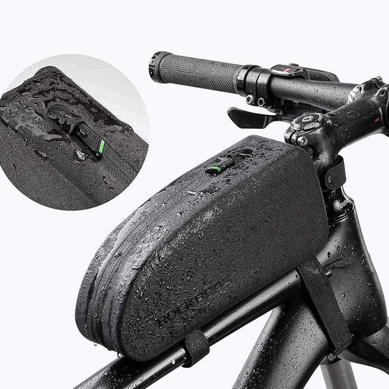 Cyklistická brašna na rám Rockbros AS-019-1 Bike Tube Bag L black 8