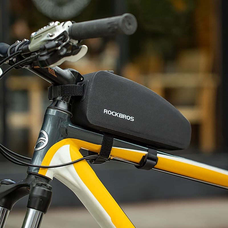 Cyklistická brašna na rám Rockbros AS-019-1 Bike Tube Bag L black 11