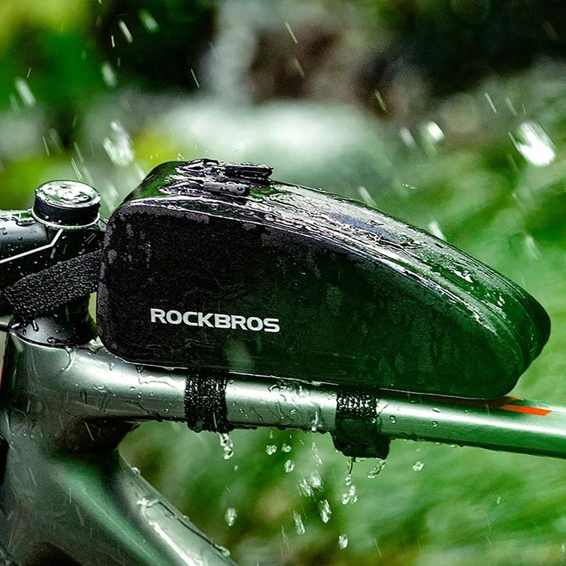 Cyklistická brašna na rám Rockbros AS-019-1 Bike Tube Bag L black 14