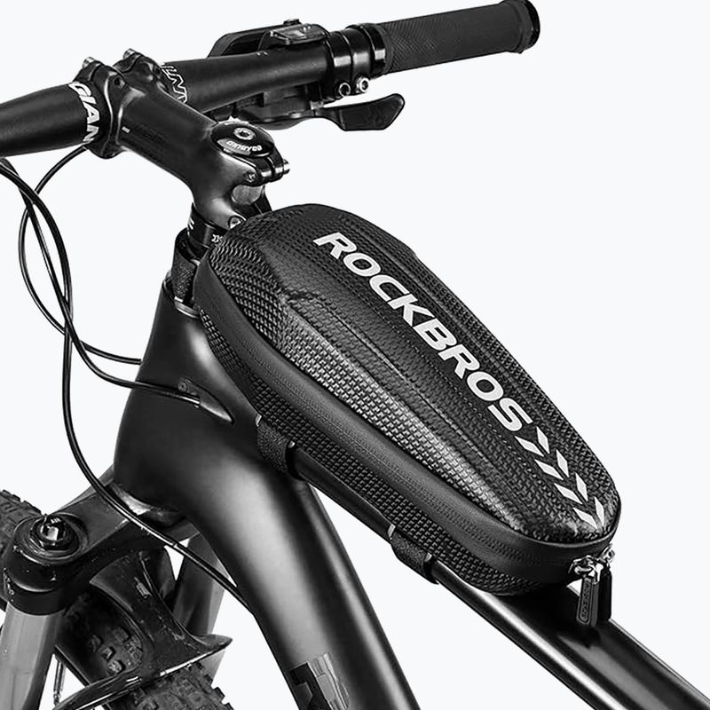 Cyklistická brašna na rám Rockbros B60 Bike Tube Bag M black 2
