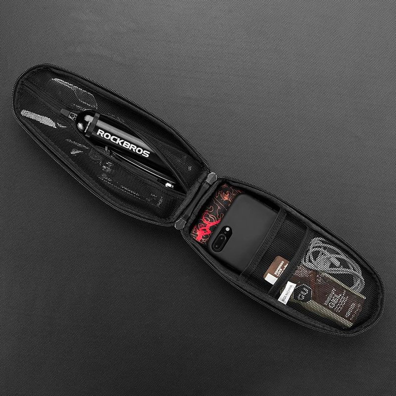 Cyklistická brašna na rám Rockbros B60 Bike Tube Bag M black 5
