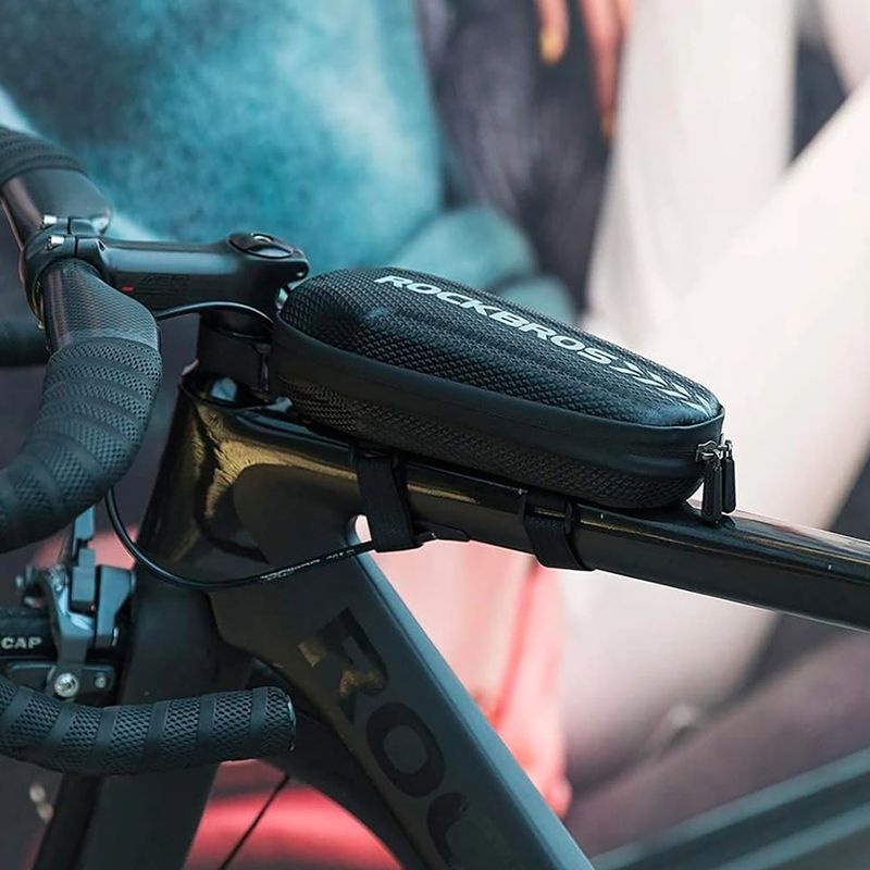 Cyklistická brašna na rám Rockbros B60 Bike Tube Bag M black 7