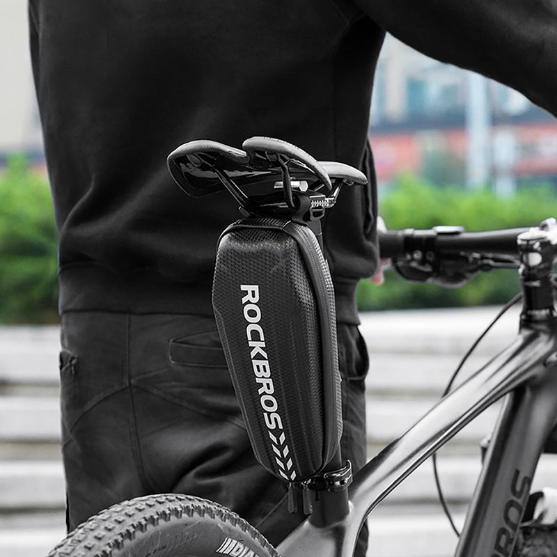 Cyklistická brašna na rám Rockbros B61 Bike Tube Bag L black 2