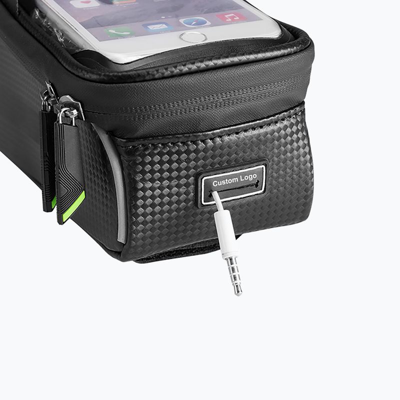 Cyklistická brašna na rám Rockbros 017-1BK Bike Tube Bag 1,5 l black 3