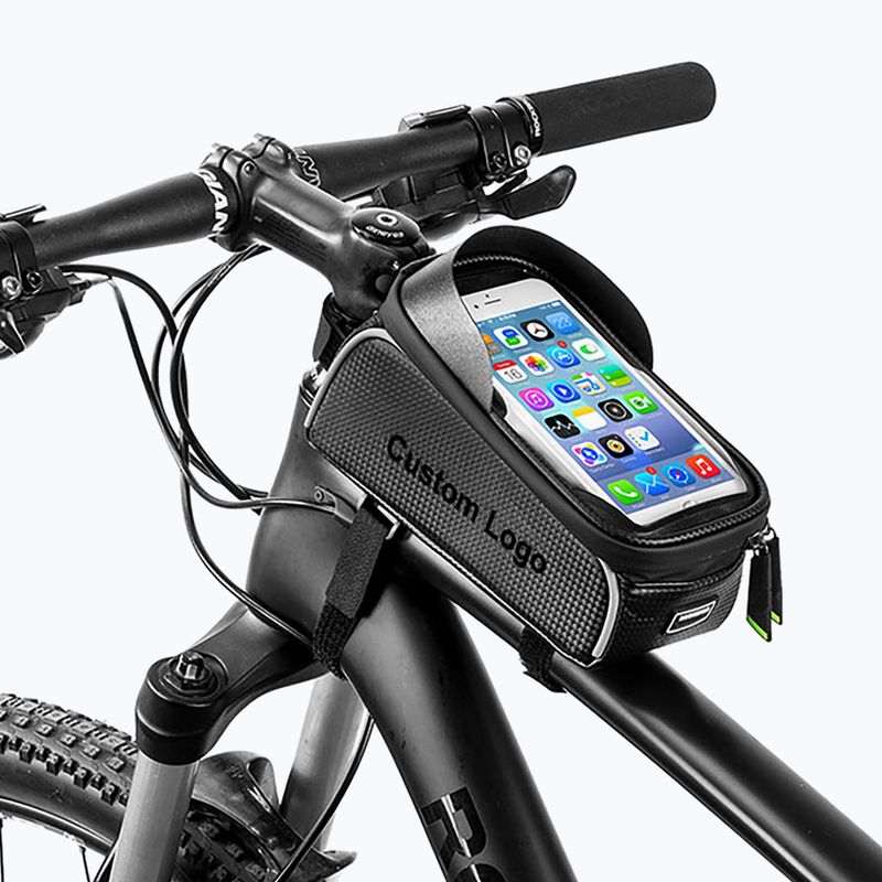 Cyklistická brašna na rám Rockbros 017-1BK Bike Tube Bag 1,5 l black 5