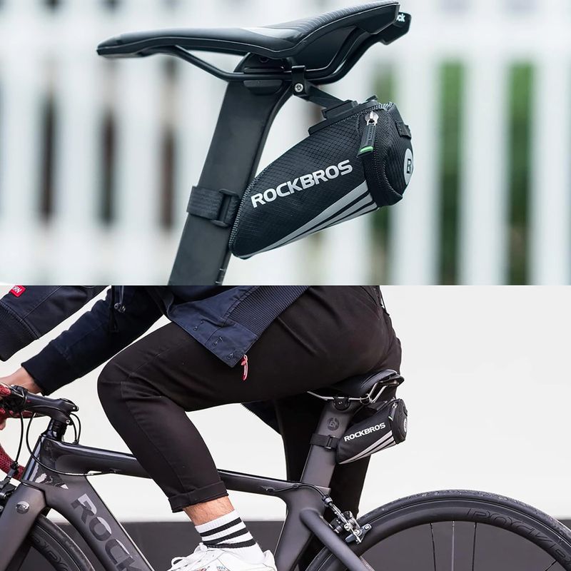 Taška pod sedlo na kolo Rockbros C28BK Bike Saddle Bag black 6