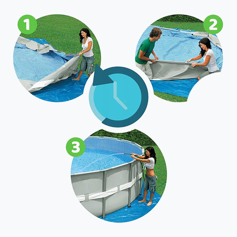 Bazén s kovovou konstrukcí  Bestway Steel Pro Max Pool Set 5612Z 488 x 122 cm šedý 8