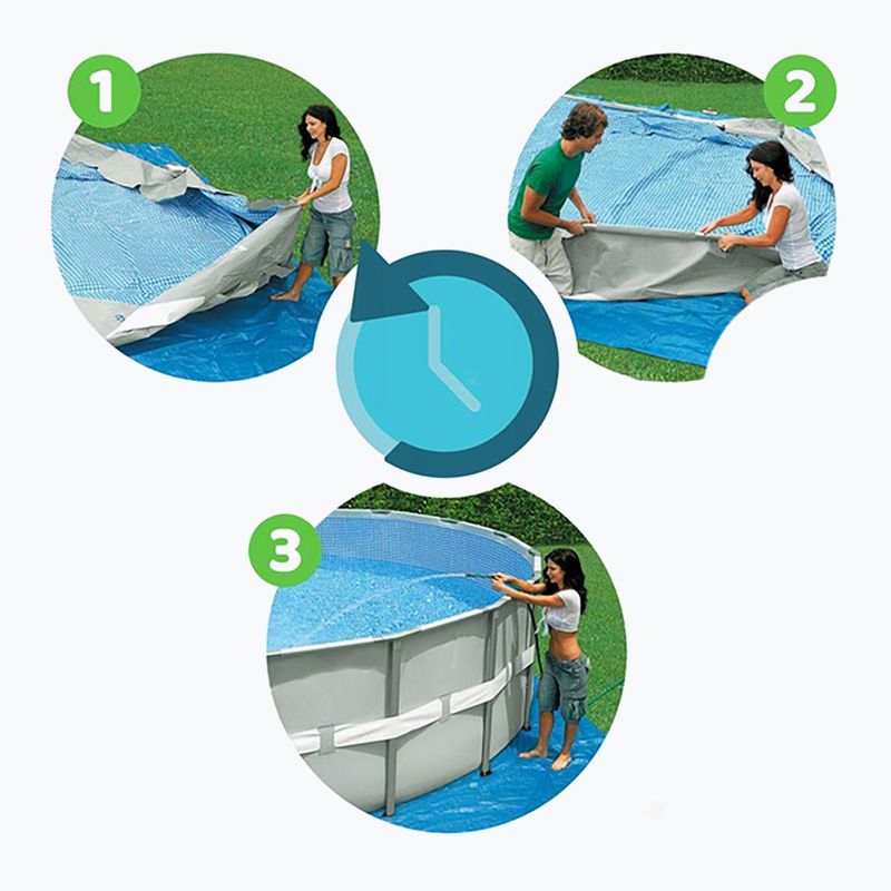 Bazén s kovovou konstrukcí  Bestway Steel Pro Max Pool Set 396 x 122 cm šedý 10