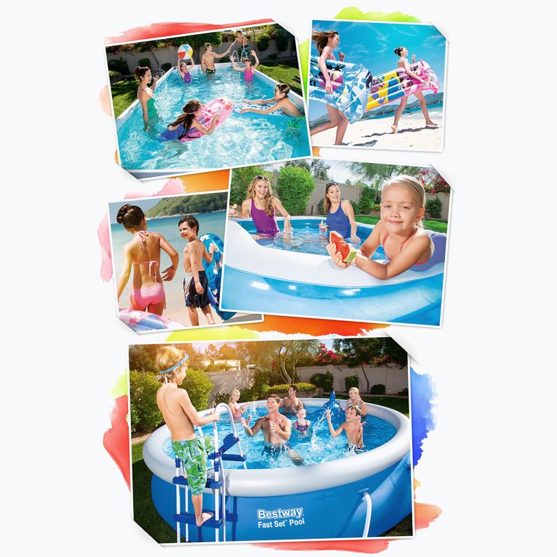Bazén s kovovou konstrukcí  Bestway Steel Pro Pool 300 cm modrý  9
