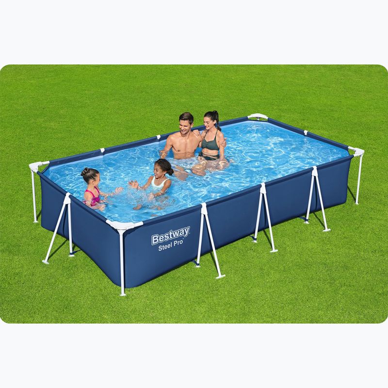 Bazén s kovovou konstrukcí  Bestway Steel Pro Pool 400 cm modrý  6