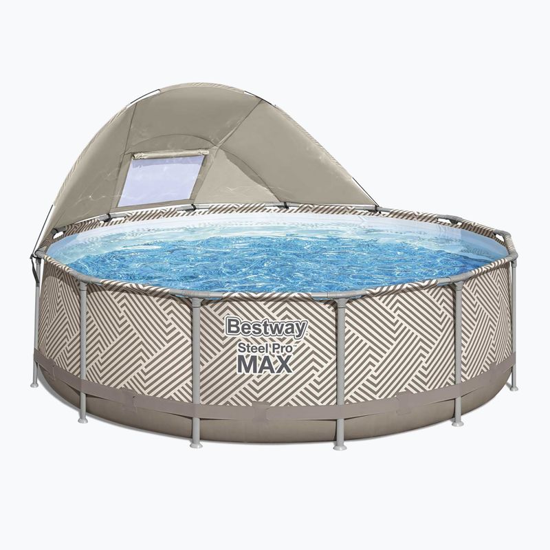 Bazén s kovovou konstrukcí  Bestway Steel Pro Max Pool Set 396 x 107 cm béžový 2