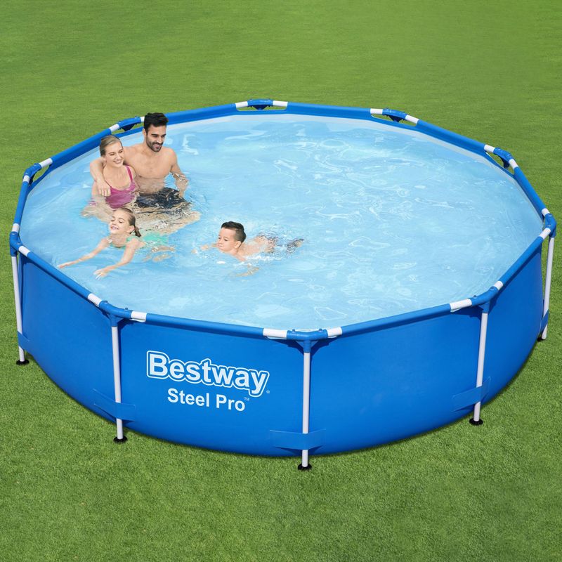 Kulatý bazén Bestway Steel Pro modrý 56679 3