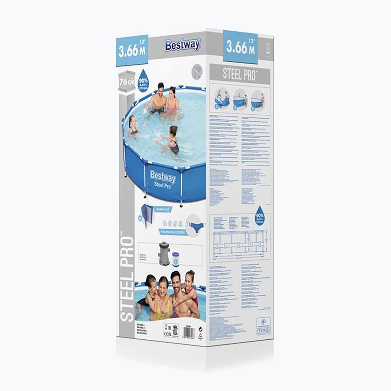 Bazén Bestway Steel Pro modrý 56681 2