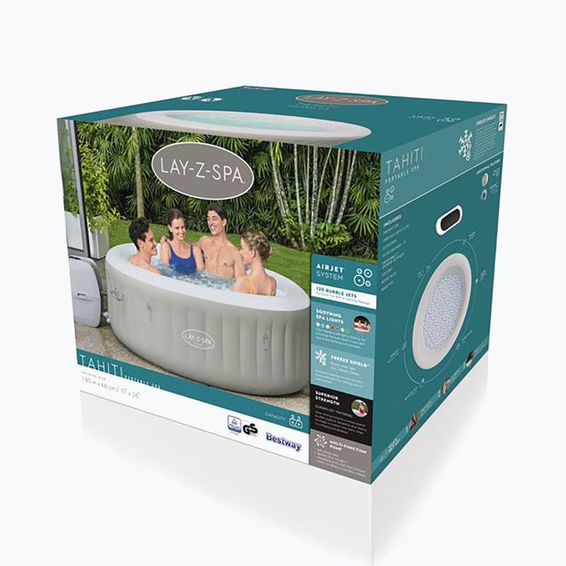 Bestway Lay-Z-Spa Nafukovací vířivka Tahiti bílý 60007 2