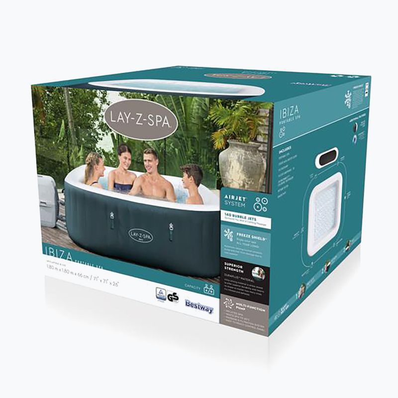 Bestway Lay-Z-Spa Ibiza nafukovací vířivý bazén zelený 60015 2
