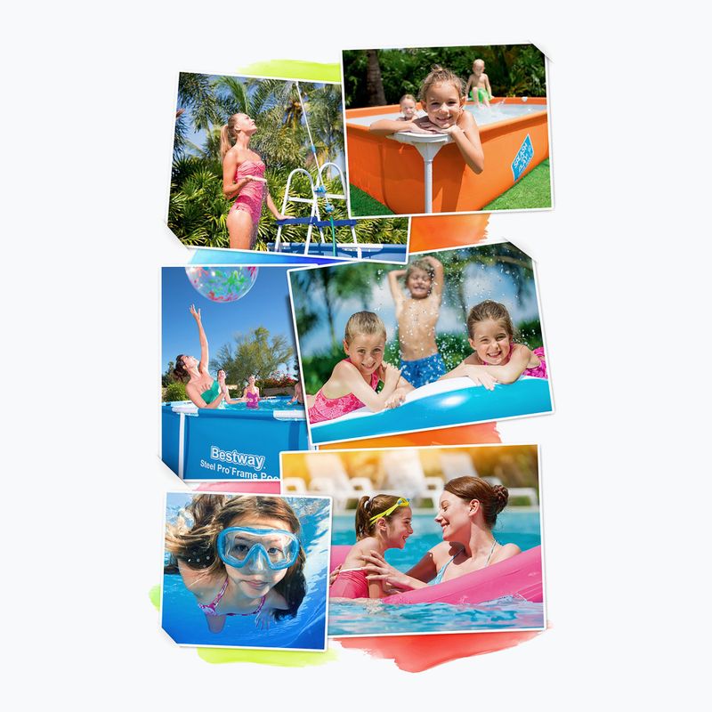 Bazén s kovovou konstrukcí  Bestway Power Steel Oval Pool Set 610 x 366 cm hnědý 10