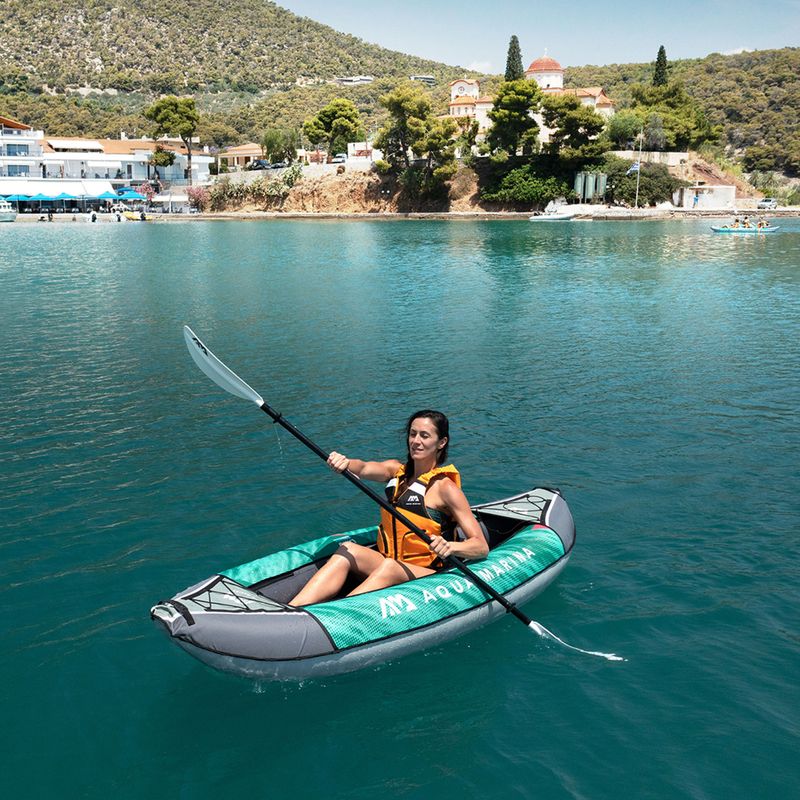 Nafukovací kajak pro 1 osobu 9'4″ AquaMarina Rekreační kajak zelený Laxo-285 12