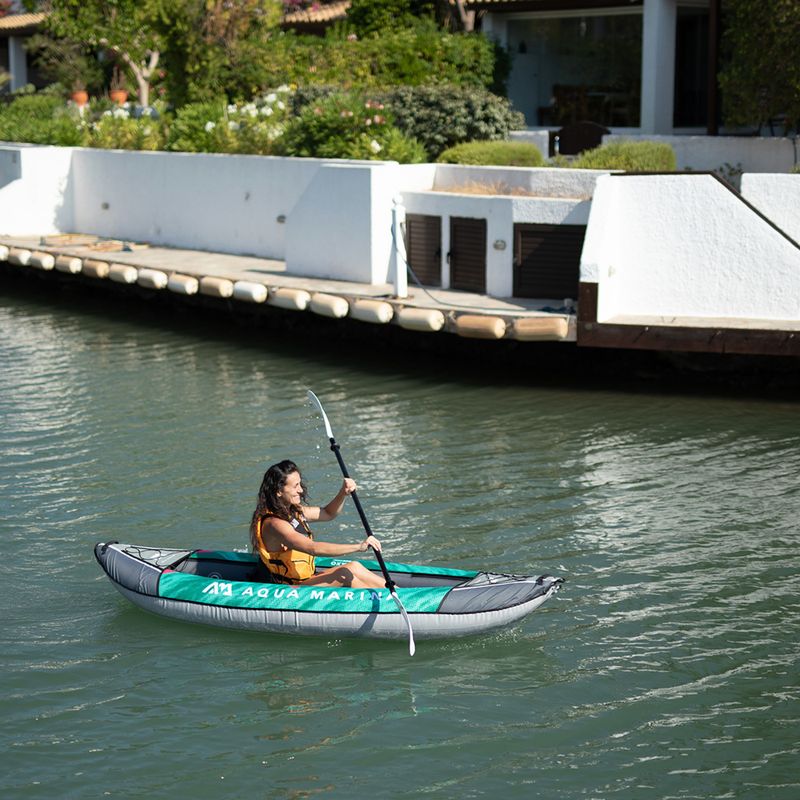 Nafukovací kajak pro 1 osobu 9'4″ AquaMarina Rekreační kajak zelený Laxo-285 15