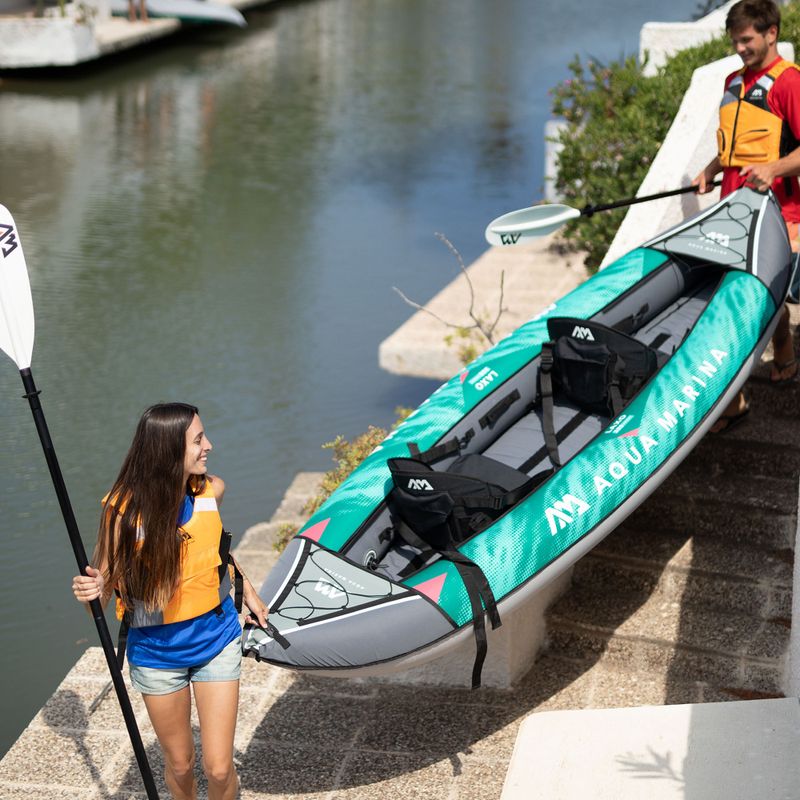 Nafukovací kajak pro 2 osoby 10'6″ AquaMarina Rekreační kajak zelený Laxo-320 12