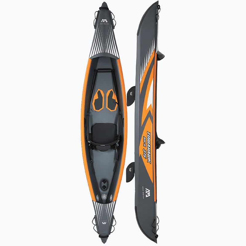 Vysokotlaký nafukovací kajak pro 1 osobu 12'4″ AquaMarina Tomahawk grey Air-K 375 2