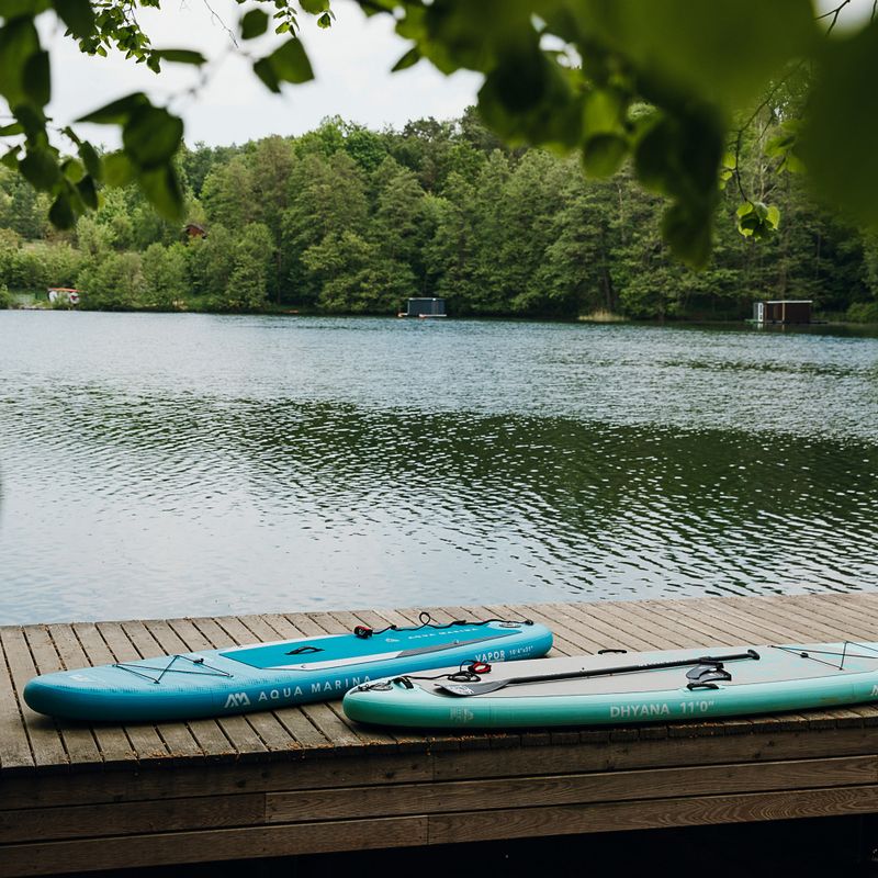 Prkno SUP Aqua Marina Dhyana - Yoga iSUP, 3,36 m/15 cm, s pádlem a bezpečnostním vodítkem šedé BT-21DHP 9