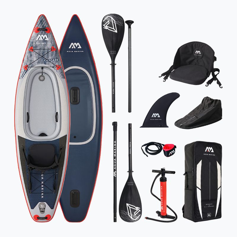 Kajak/SUP hybrid AquaMarina Cascade All-Around SUP-KAYAK námořnická modrá BT-21CAP