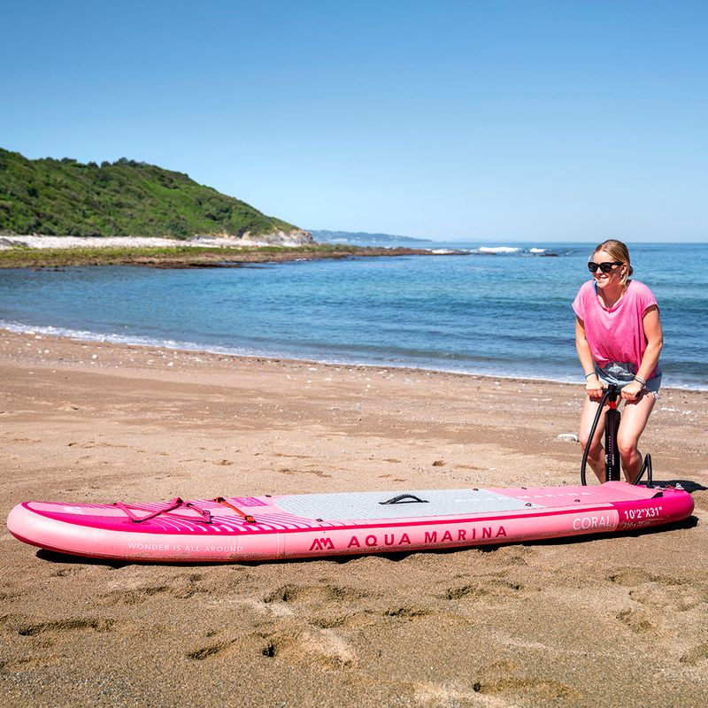 Aqua Marina Coral 10'2" růžové SUP prkno BT-23COPR 13